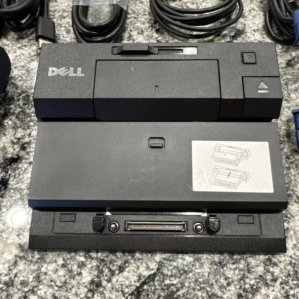 Dell Latitude E‎ Port Docking Station Model PRO3X with AC Adapter And HDMI Cord