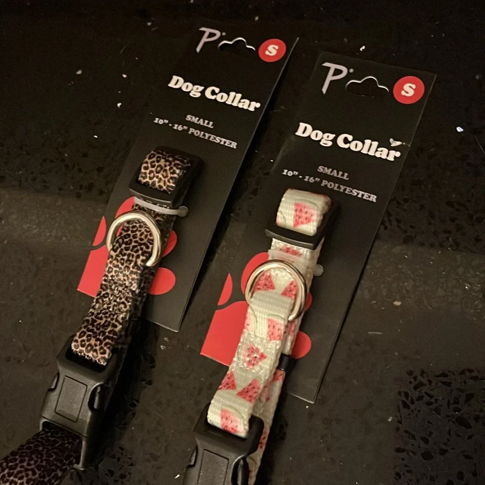 Adorable dog collars! NEW x‎ 2!