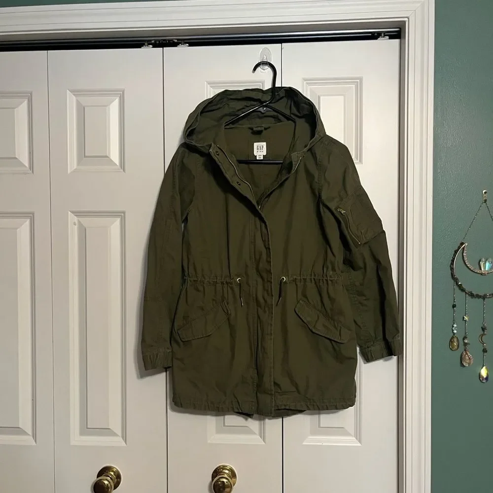 Gap Kids 3 in 1 Anorak Parka Sage Jacket Reversible Vest Coat Liner XL