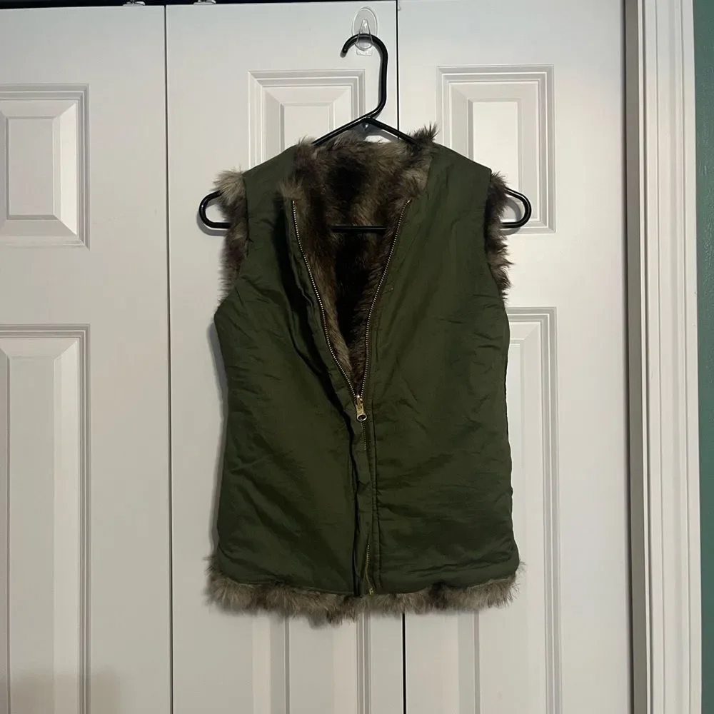 Gap Kids 3 in 1 Anorak Parka Sage Jacket Reversible Vest Coat Liner XL