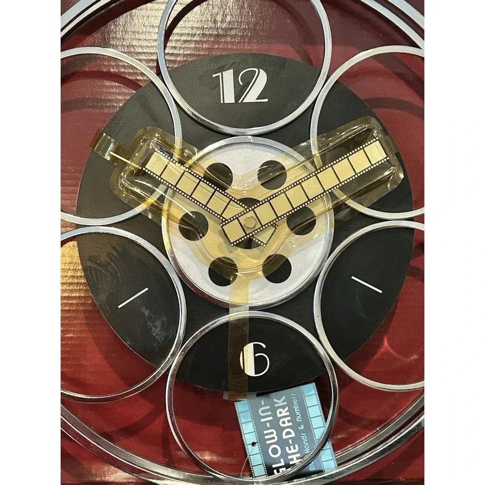 Movie Trends Glow in‎ The Dark Clock Wall Decor, 12 Inch Silent Wall Clocks NEW
