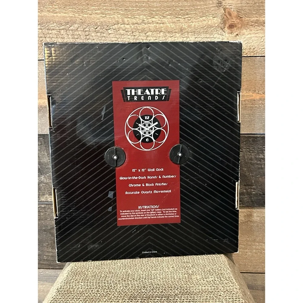Movie Trends Glow in‎ The Dark Clock Wall Decor, 12 Inch Silent Wall Clocks NEW