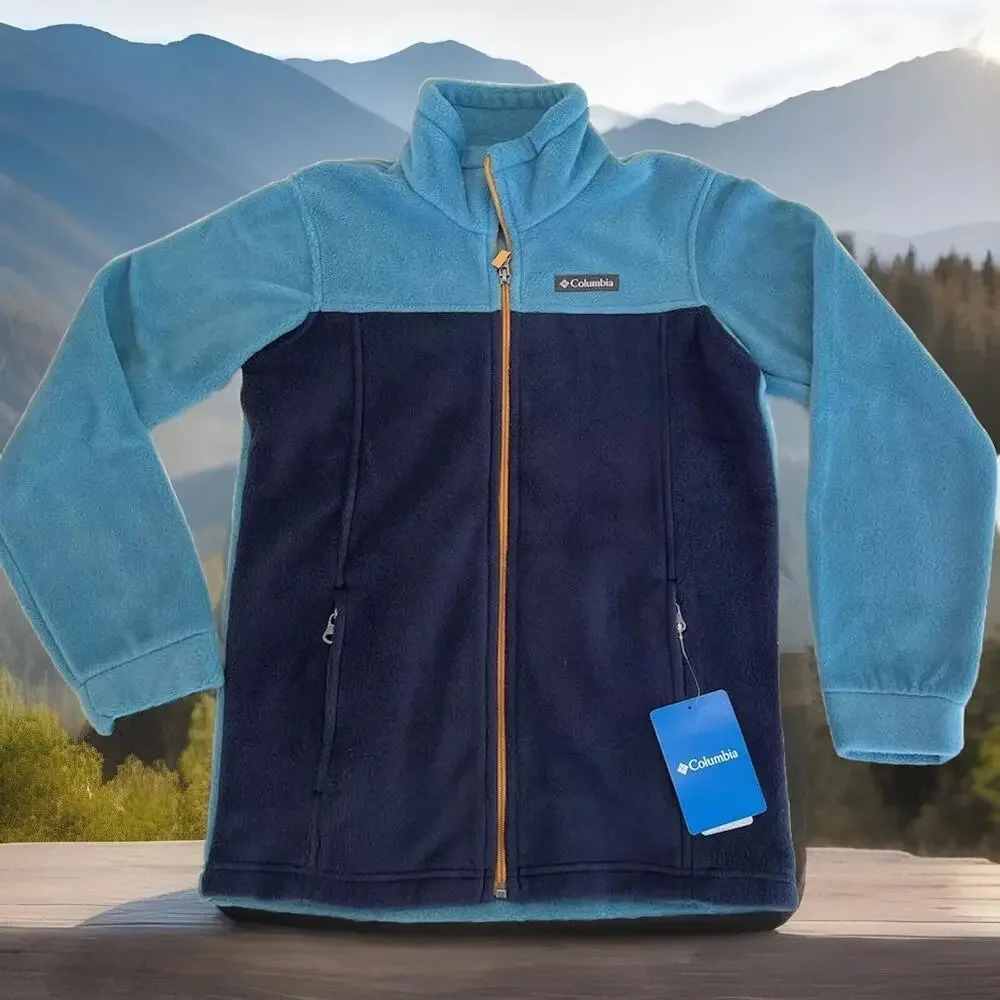Columbia $45 Youth Boys Steens Mountain Fleece Jacket Size Large (14-16)