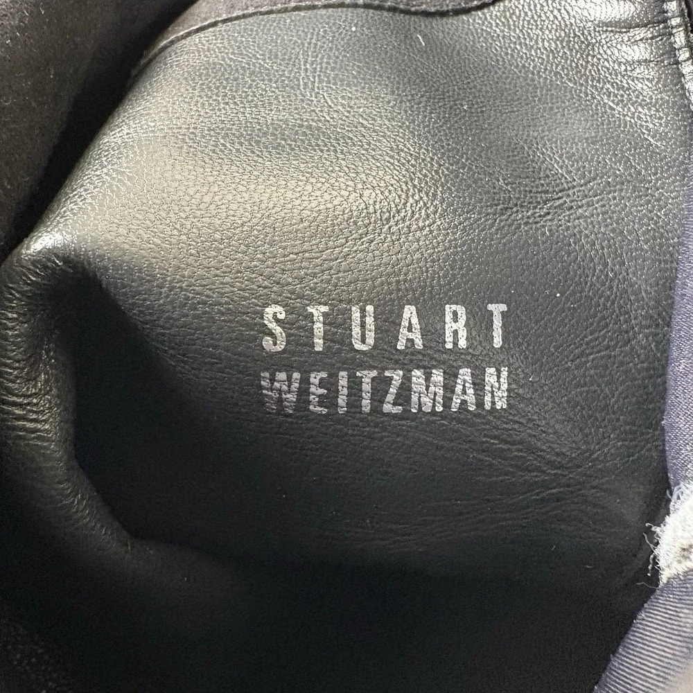 Stuart Weitzman 50/50 Over-the-Knee Boot Women's Size 7 1/2 Black‎ Suede