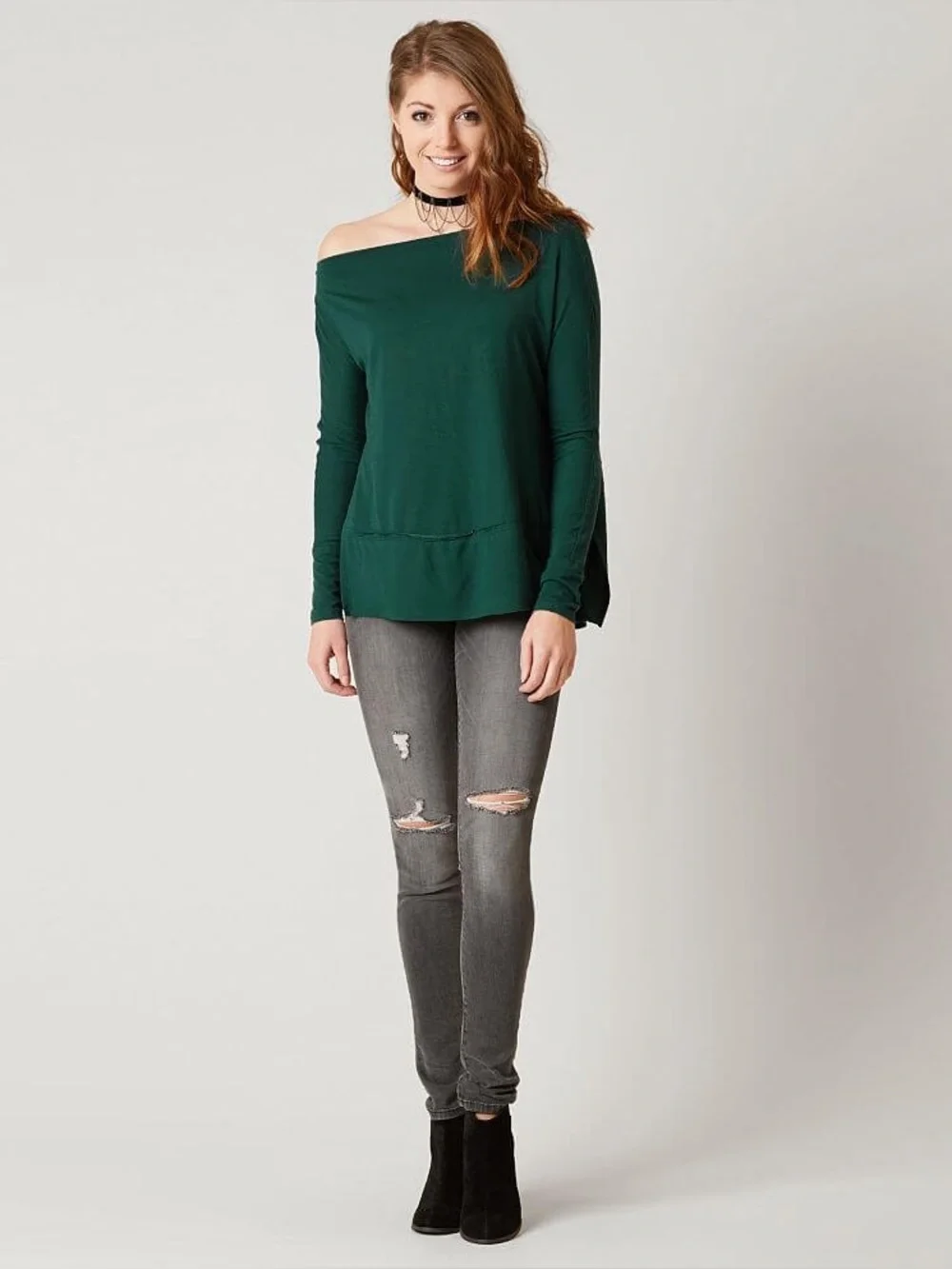Free People We the Free emerald Luna tunic top