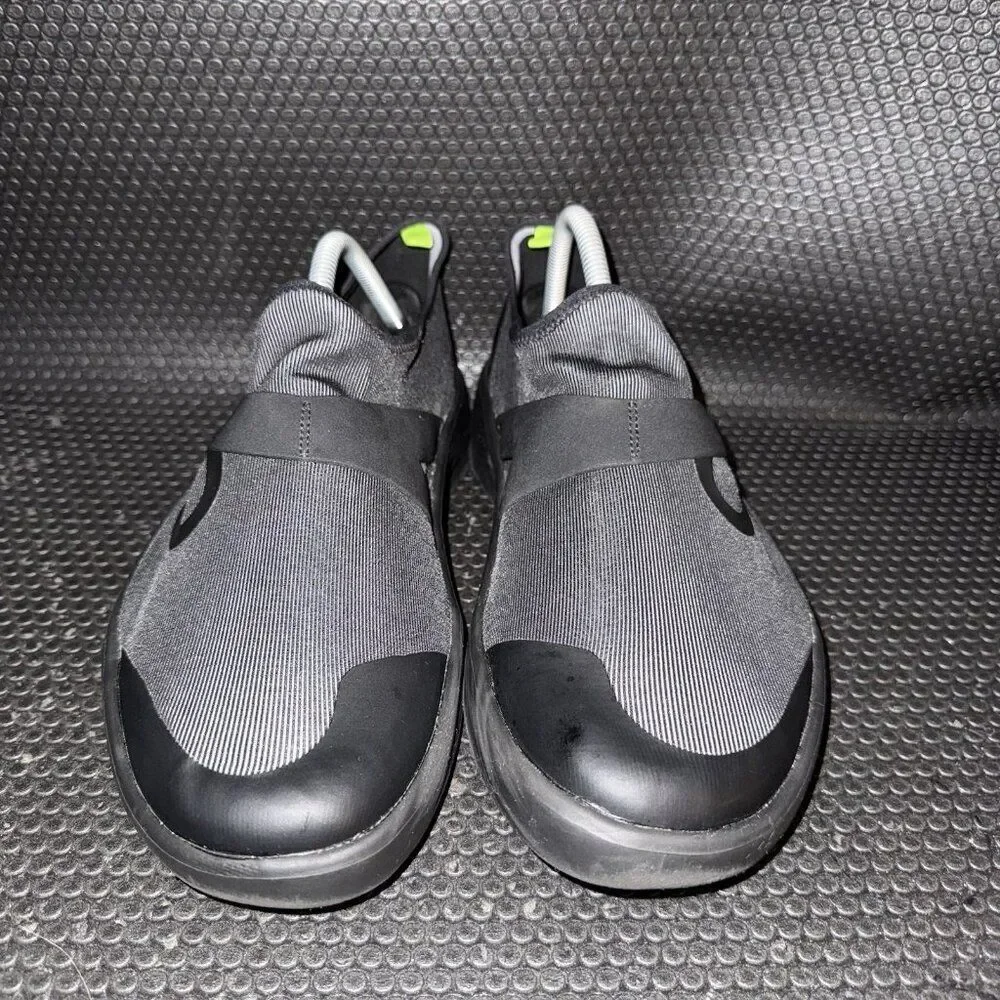 Oofos OOmg Fibre Low Black Gray Slip On Comfort Sneakers Shoes Men’s Size 10.5