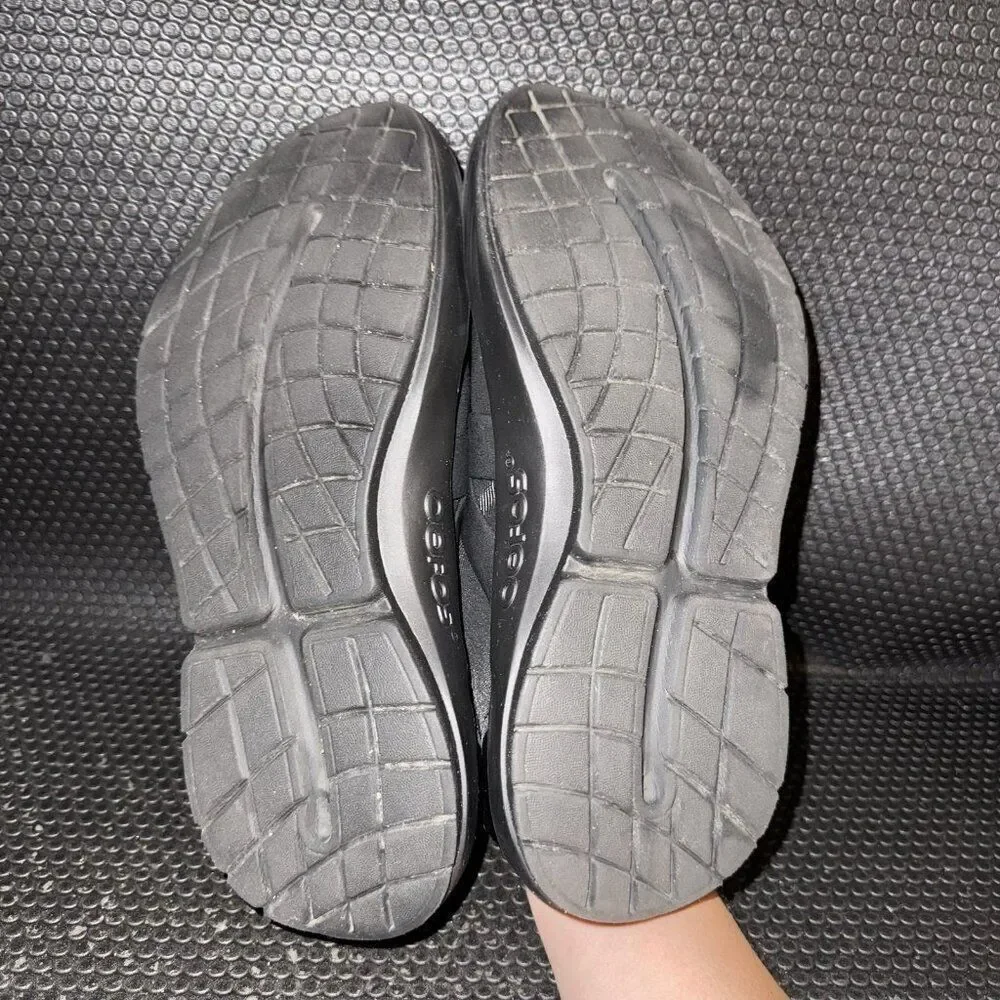 Oofos OOmg Fibre Low Black Gray Slip On Comfort Sneakers Shoes Men’s Size 10.5