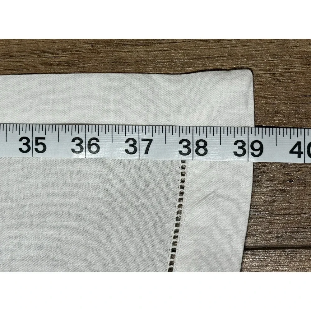Vtg NEW Belgium Embroidered Linen Set 6 Napkins/39