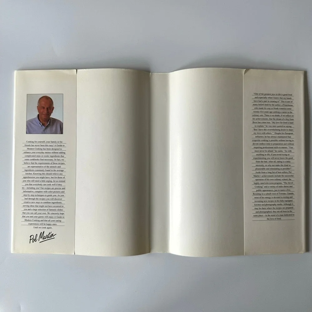 A Guide to Modern Cooking Pol Martin 1989 Hardcover Brimar Canada‎ DJ Very Good