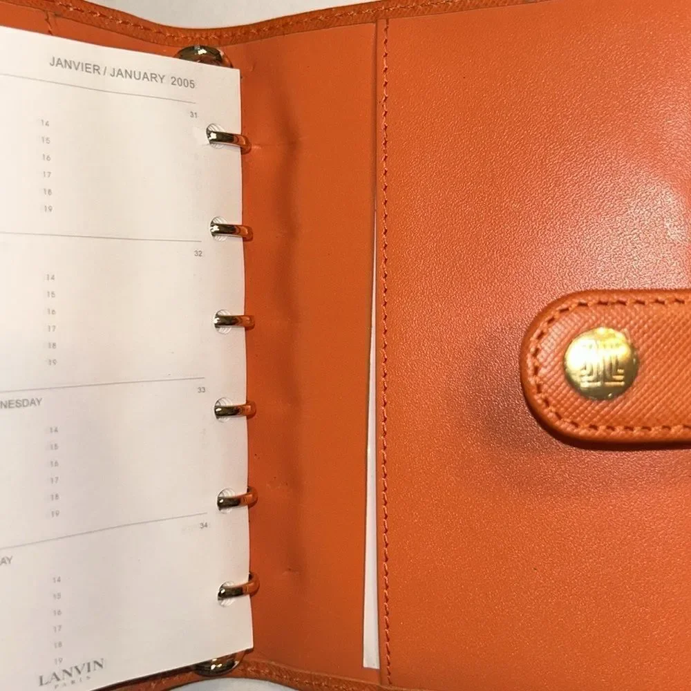 Lanvin orange agenda