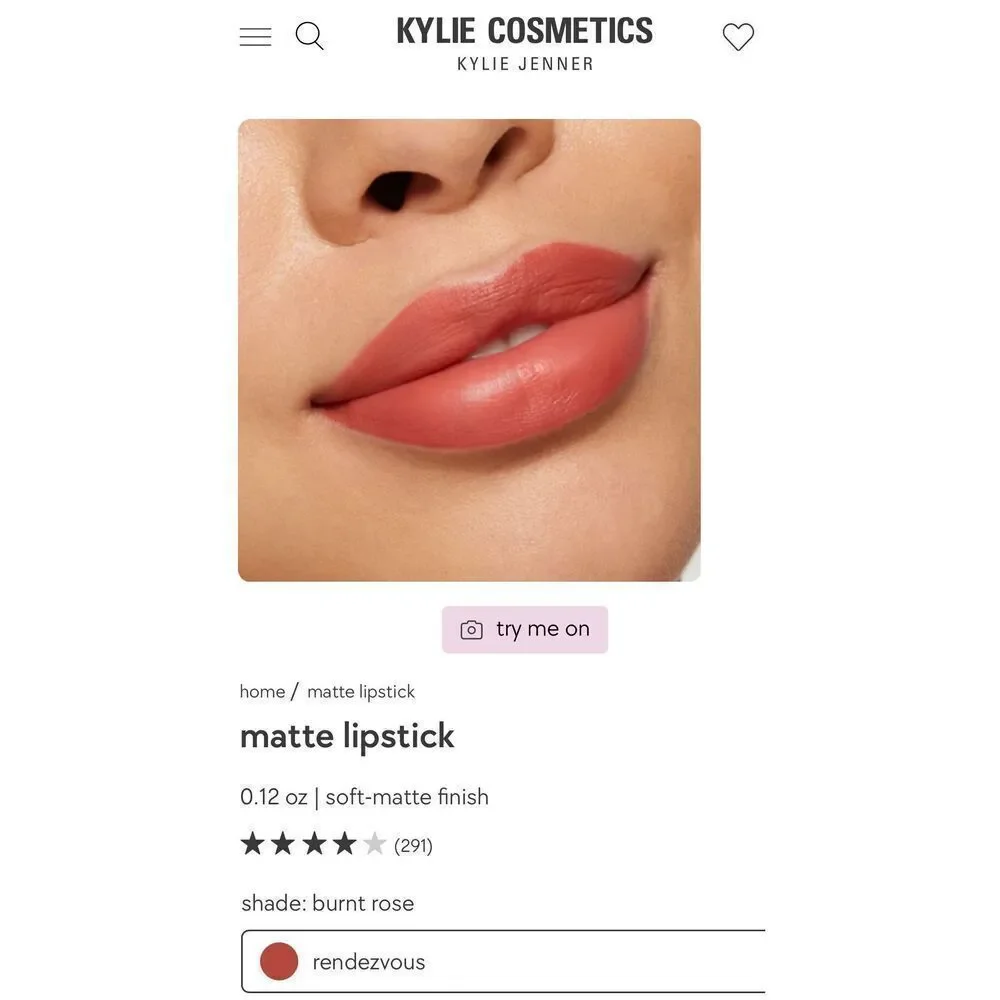 KYLIE Matte Lipstick Rendevoux