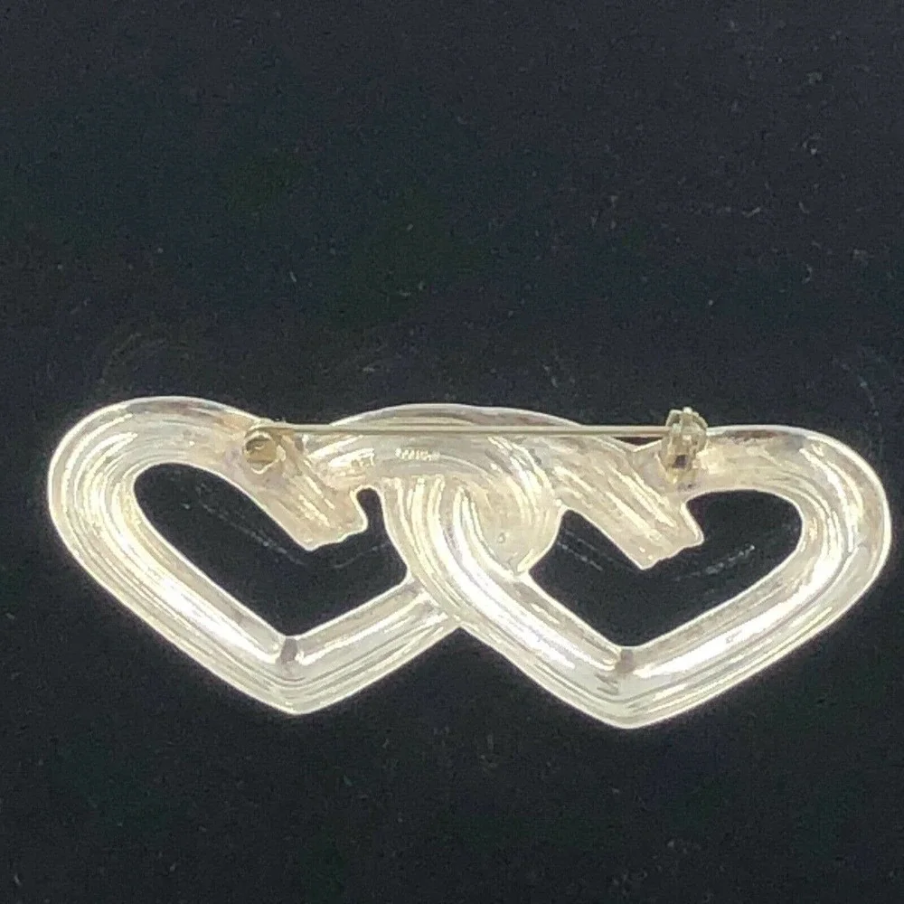 Sterling Silver MEXICO TAXCO Hearts Brooch