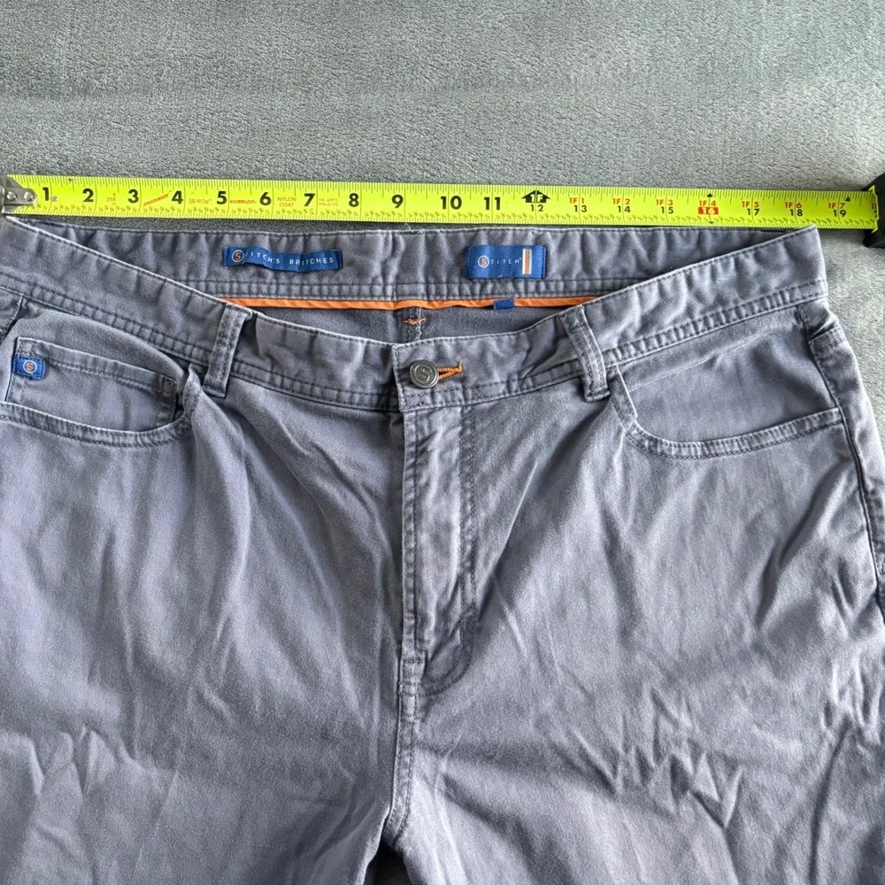 Stitch‎ Golf Mens Pants 38x34 Gray Stretch Cotton Lycra Casual Chinos