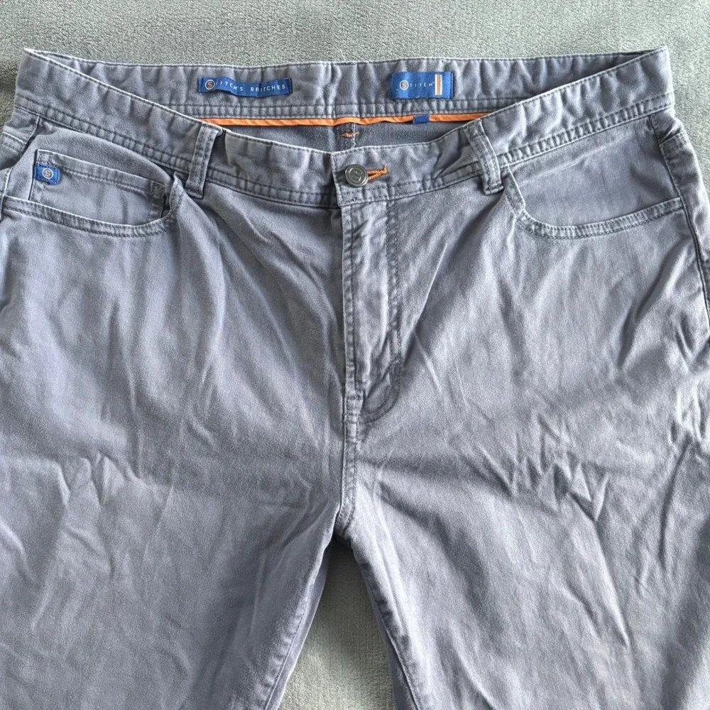 Stitch‎ Golf Mens Pants 38x34 Gray Stretch Cotton Lycra Casual Chinos