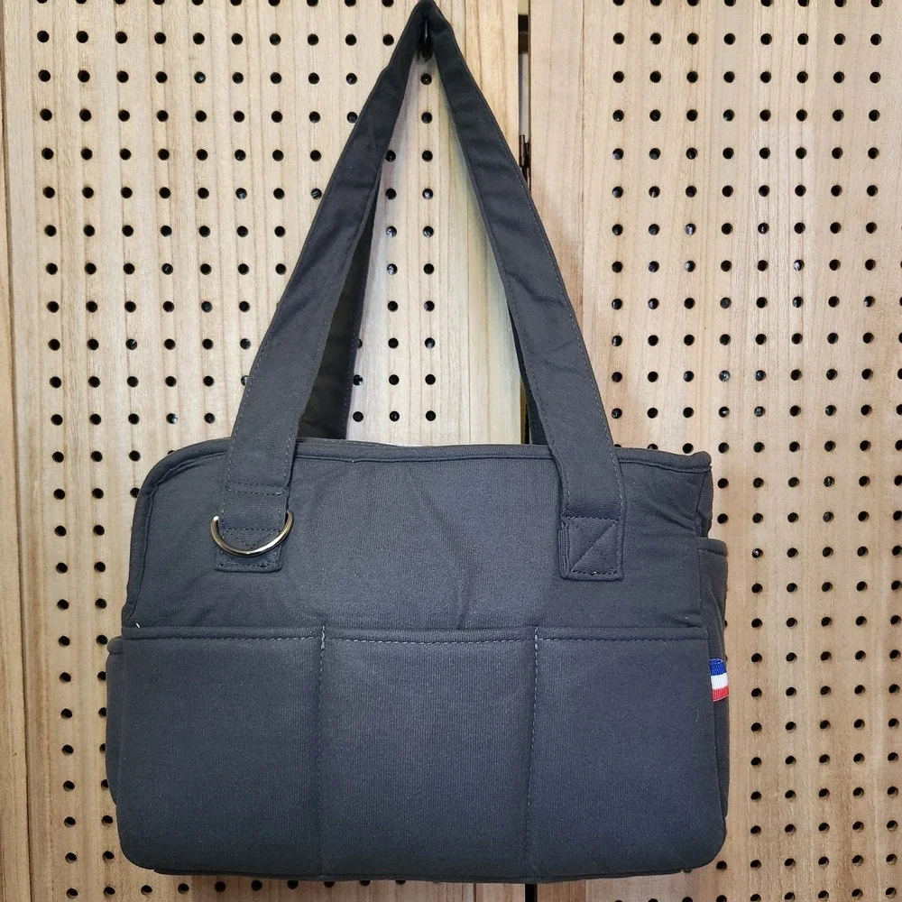 Pet Carrier Bag Dog Cat‎ Kitten Puppy Transport Mesh Padded Strap Handles Gray