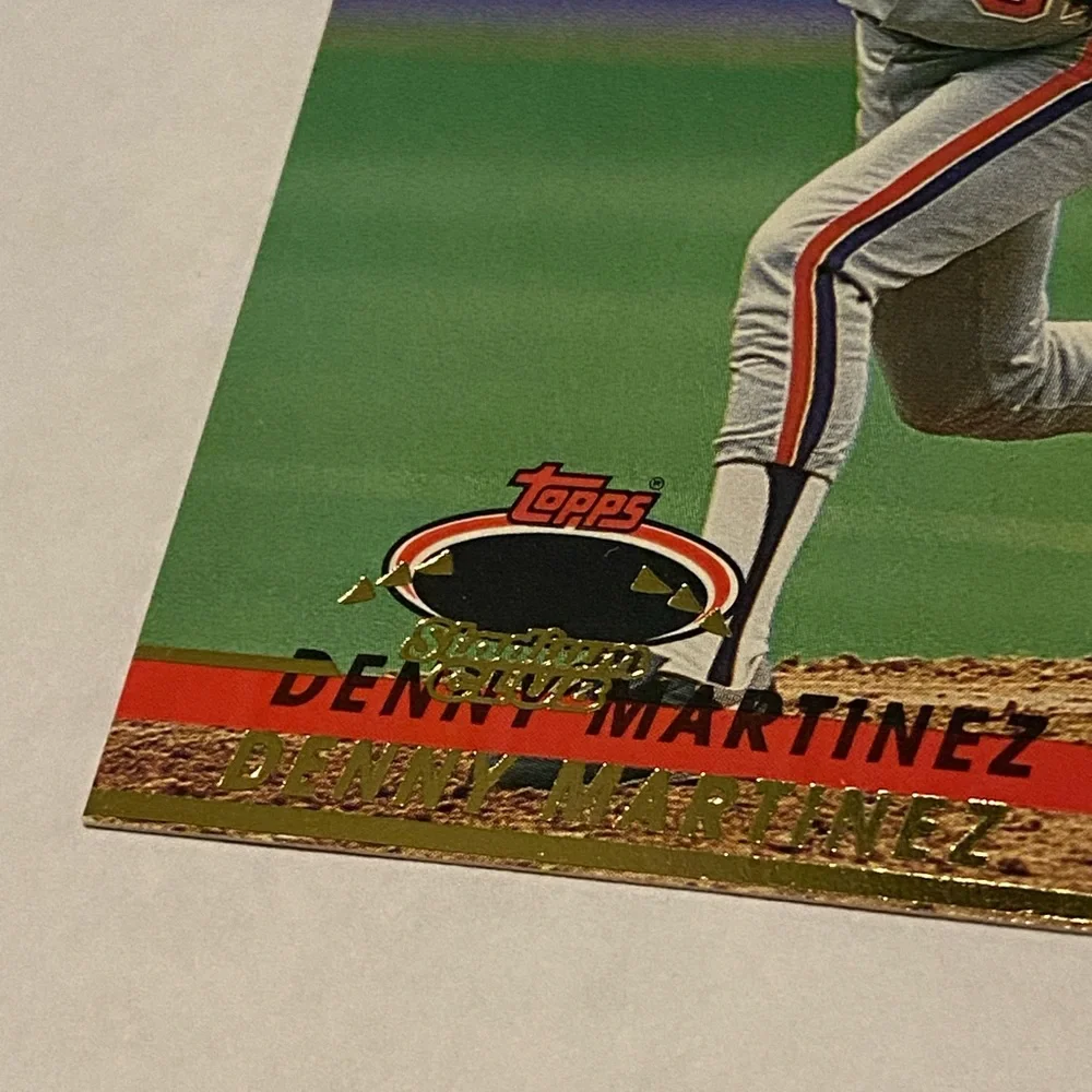 Dennis Martinez Rare! 1993 Topps Stadium Club Error Card Double Name/foil