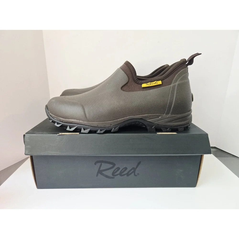 Reed Mens work boots Weston Slip on waterproof size‎ 13 3710 brown