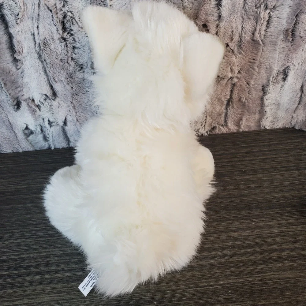 Ganz Hetitage Collection White Terrier Westie Plush Dog H14507 Plastic Nose/Eyes