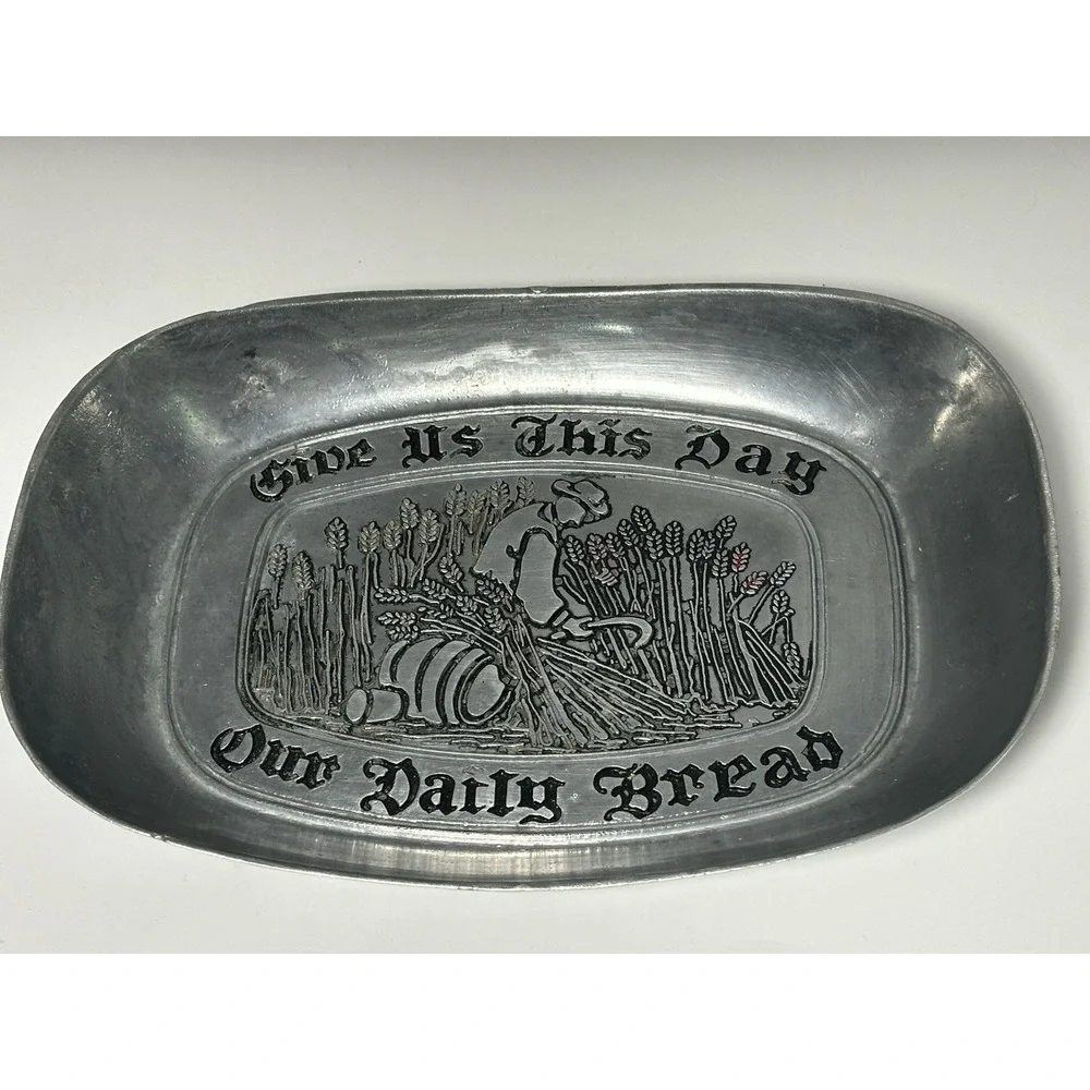 Vintage Wilton Pewter Style Bread Plate‎ 