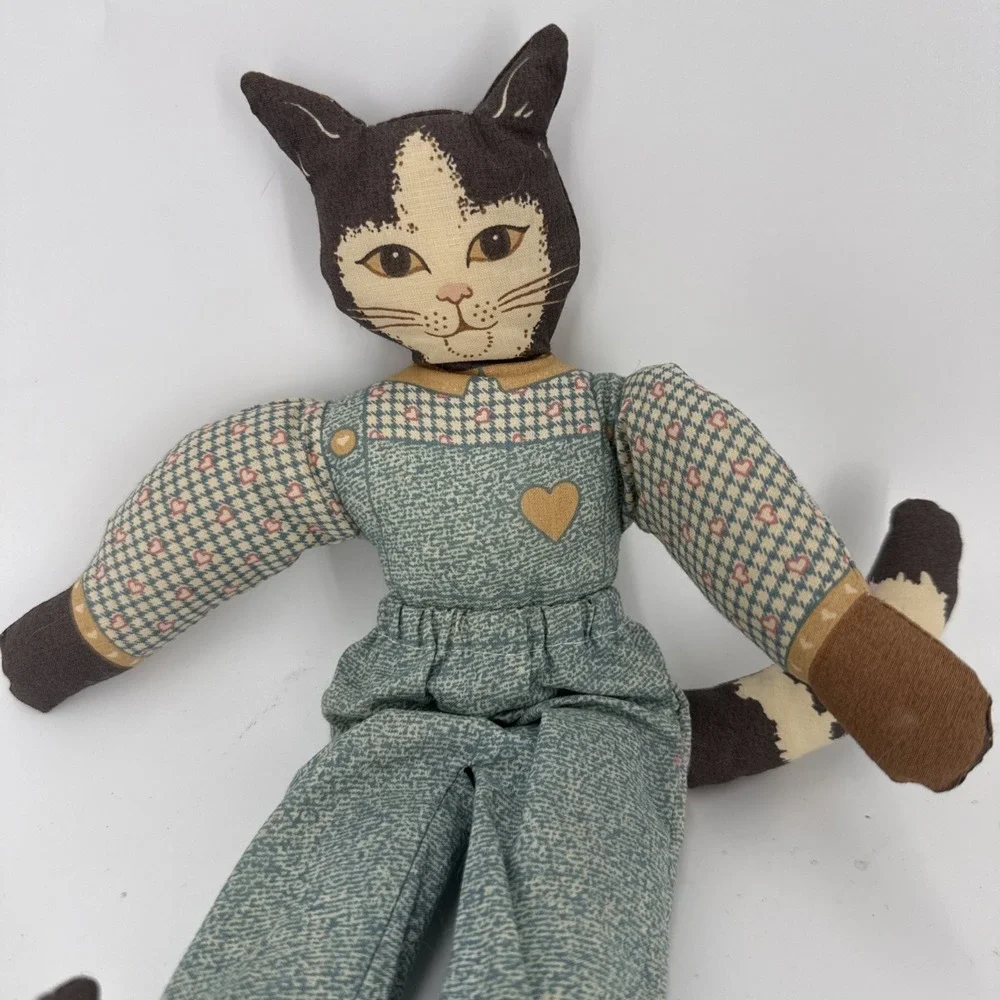Vintage Cottagecore Handmade‎ Fabric Doll 