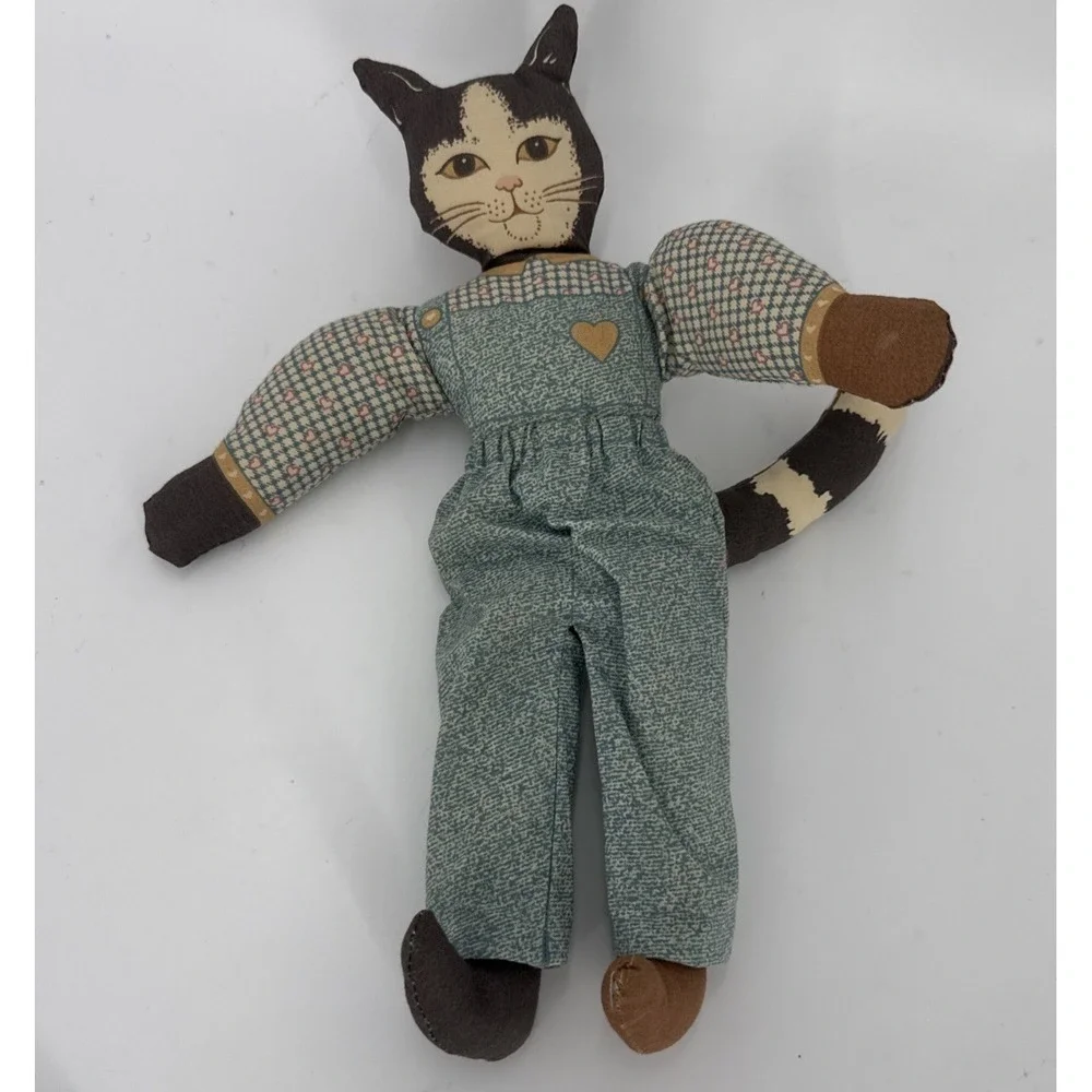 Vintage Cottagecore Handmade‎ Fabric Doll 
