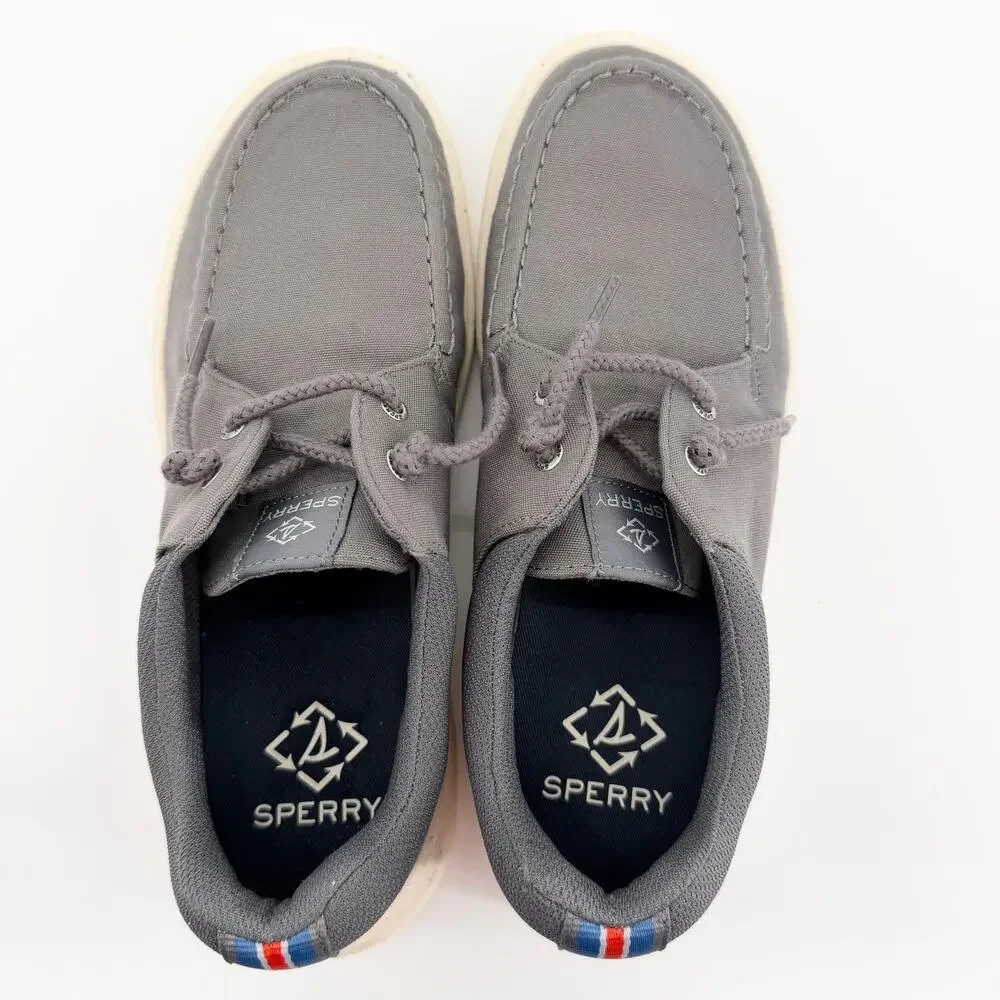 Sperry grey canvas