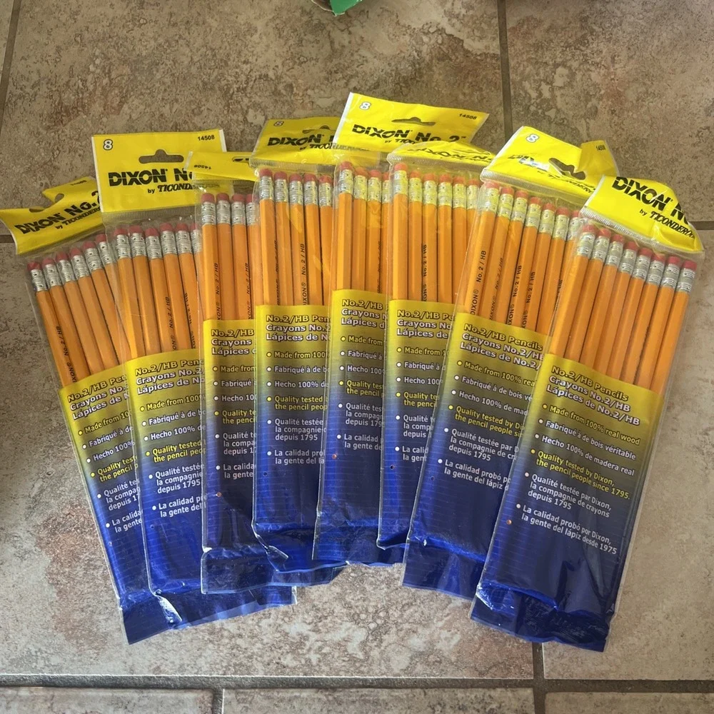 Dixon Ticonderoga No. 2‎ Pencils- 8 Packs Of 8