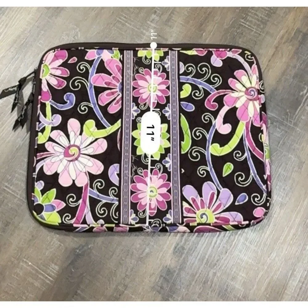 Vera Bradley Laptop Sleeve Case Purple Punch Retired‎ Pattern. Rare!