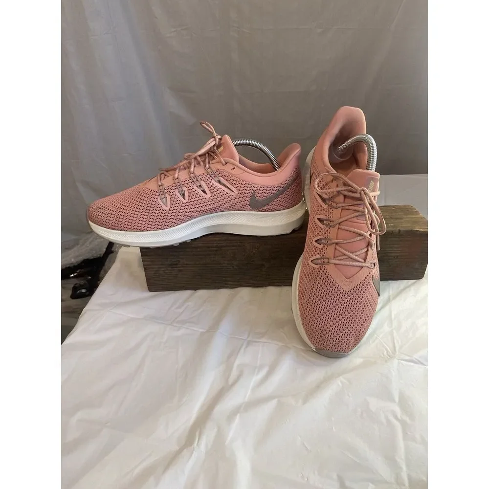 Women's Nike Quest 2 Pink Quartz Lace Up Running Shoes-Size 11-Excellent Cond.‎