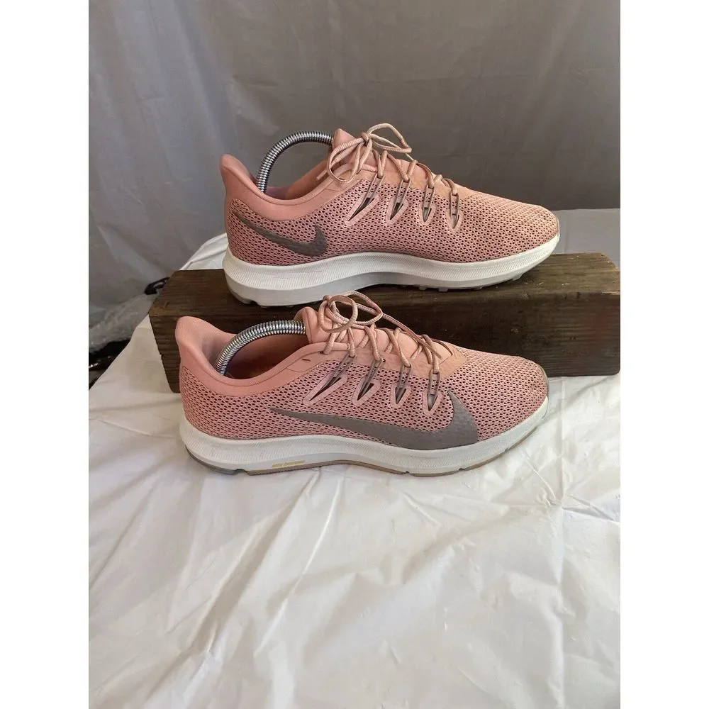 Women's Nike Quest 2 Pink Quartz Lace Up Running Shoes-Size 11-Excellent Cond.‎