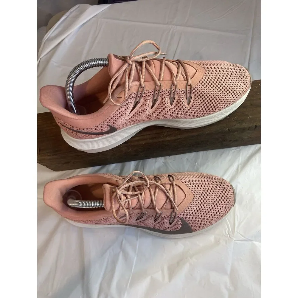 Women's Nike Quest 2 Pink Quartz Lace Up Running Shoes-Size 11-Excellent Cond.‎