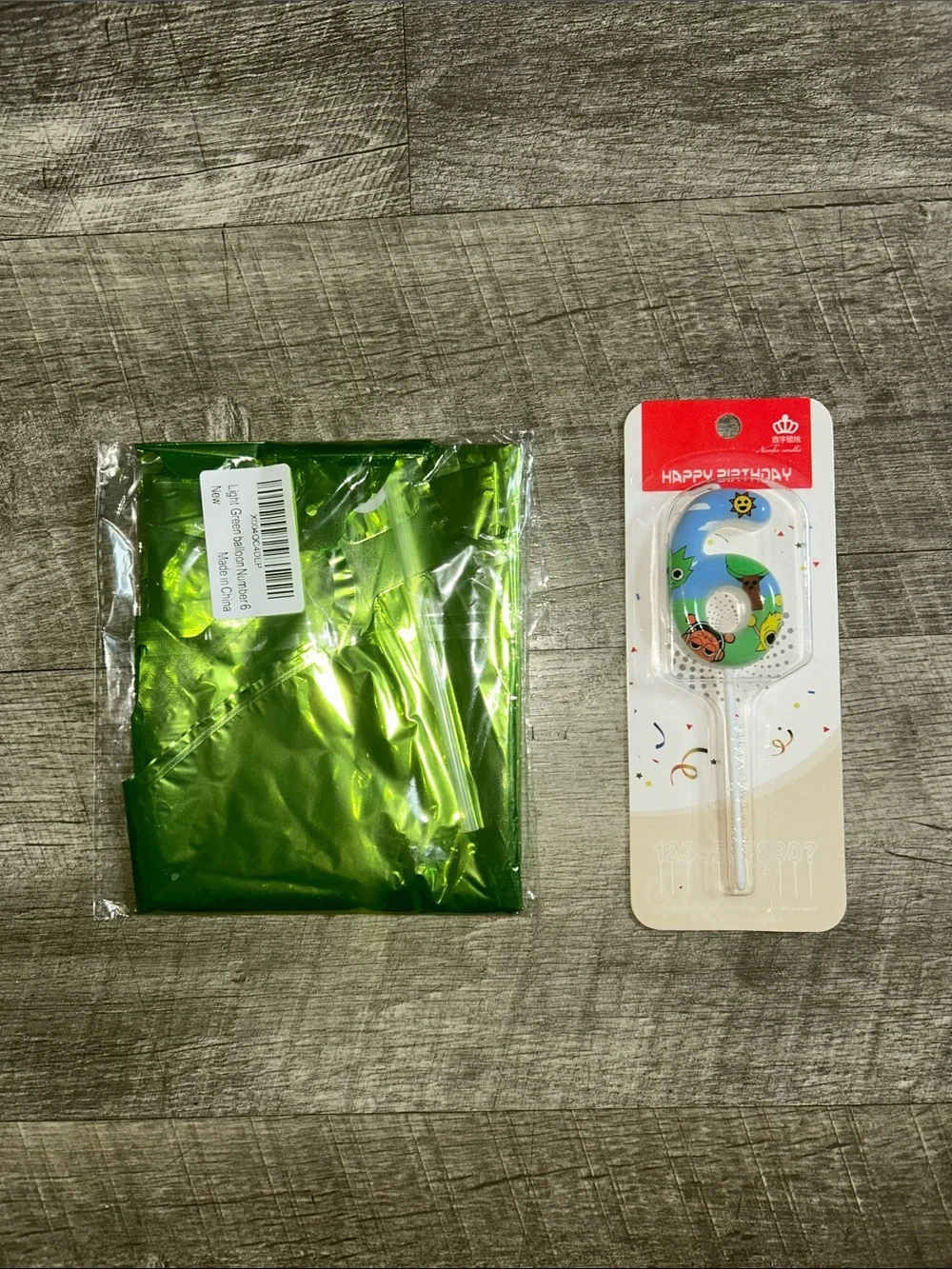 6th Birthday Bundle! Green Foil 