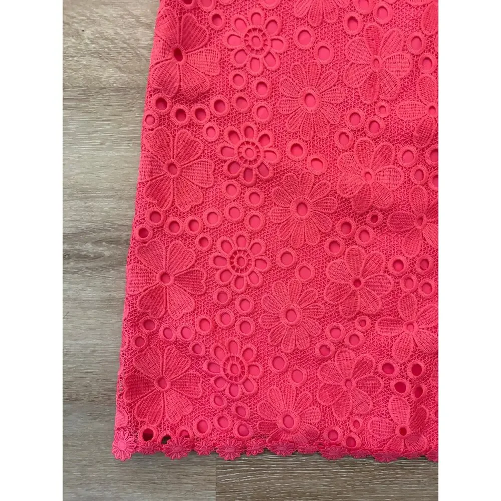 Kate Spade Shore Thing hot pink lace shift dress