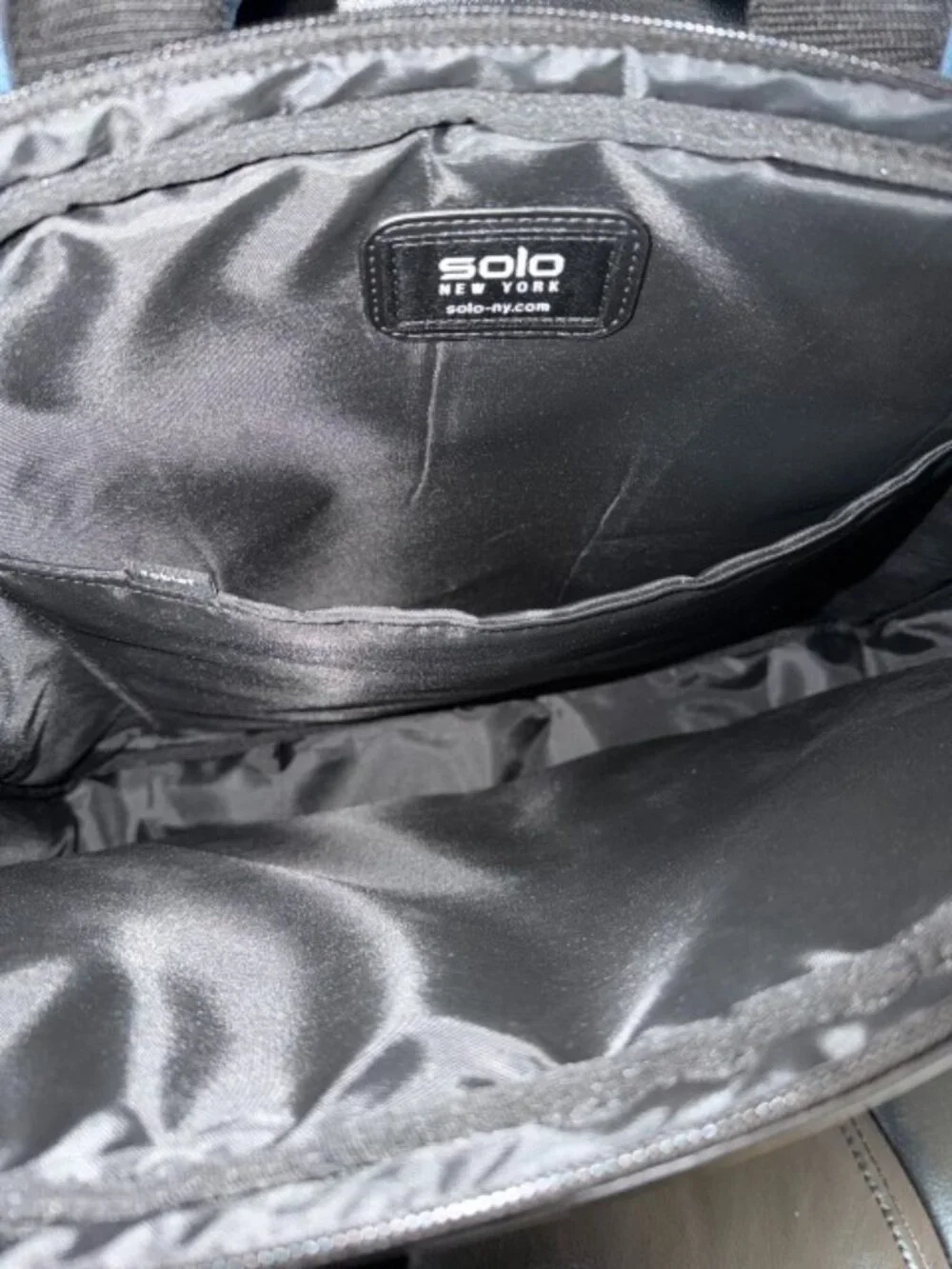 NWT Solo NY Murray Slim Brief Laptop Bag No Shoulder Strap
