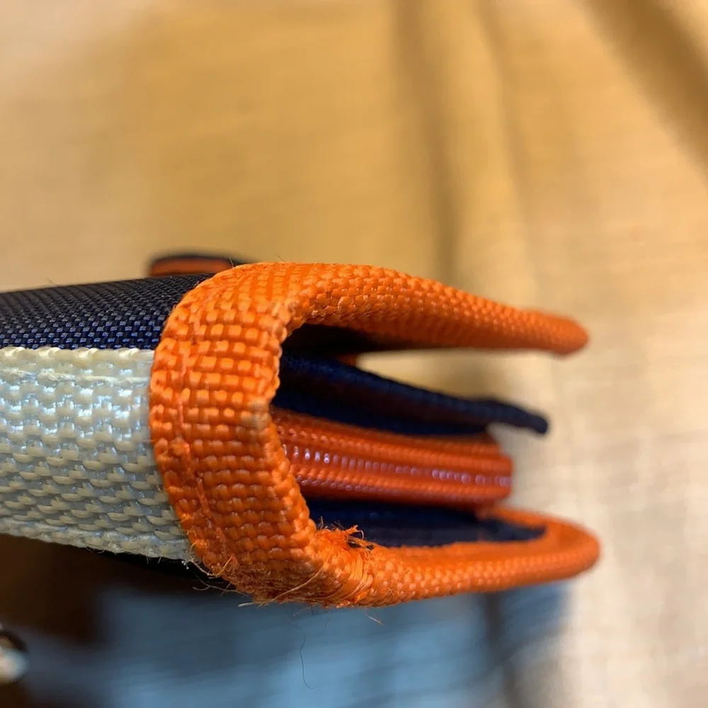 Wallet w/carabiner and zip around coin poch