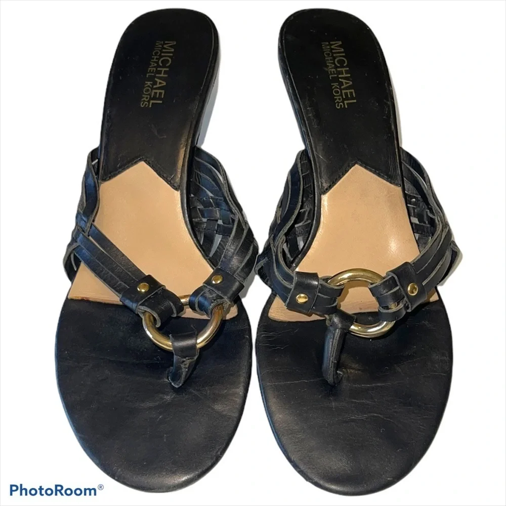 Michael Kors thong sandals.