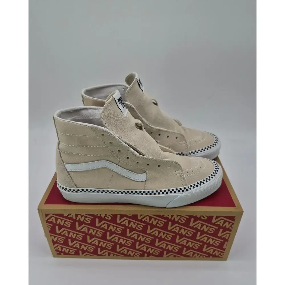 Vans Sk8-Hi Tapered Checkerboard Foxing Turtledove Women’s 8.5