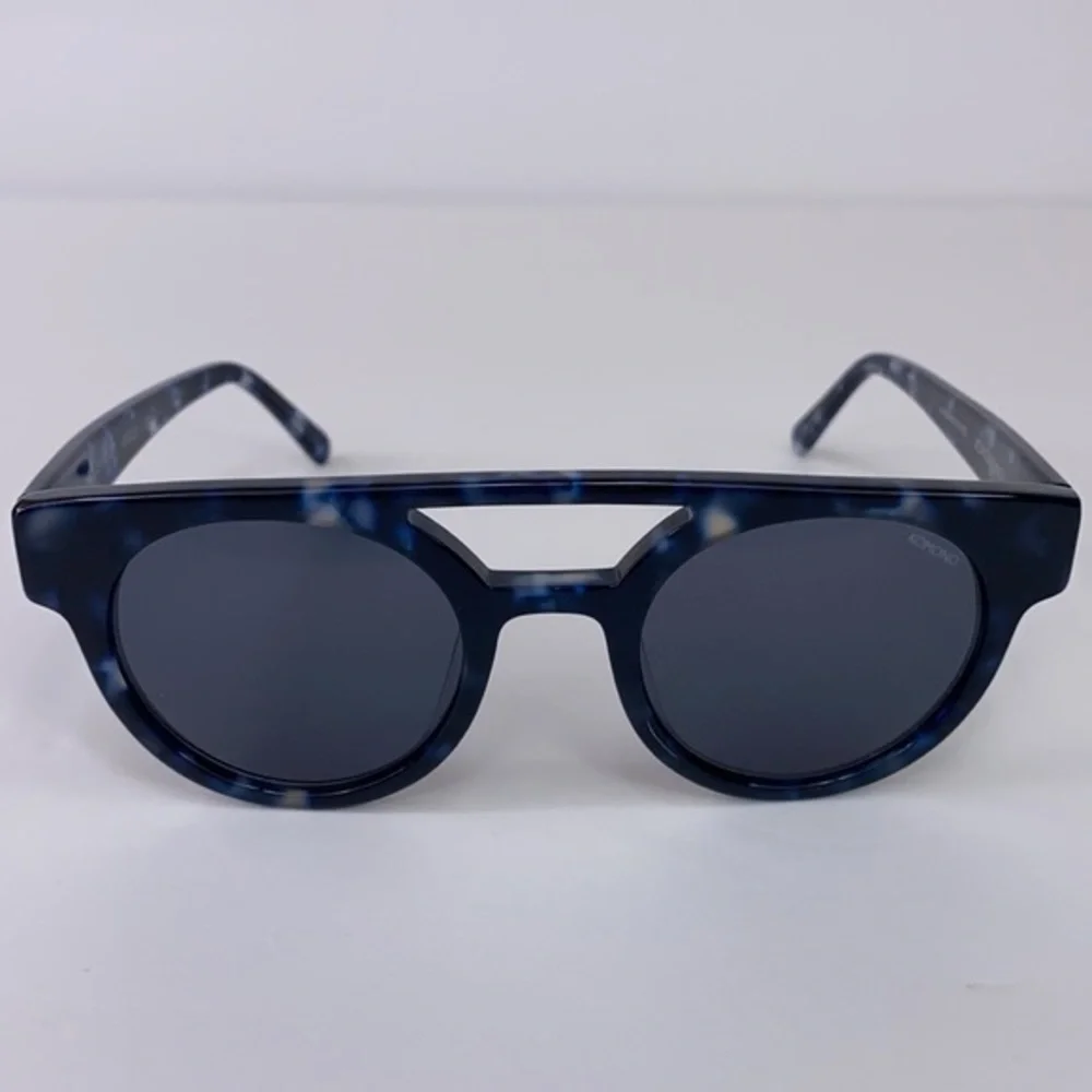 KOMONO DREYFUSS sunglasses Blue & Black NEW NWT round