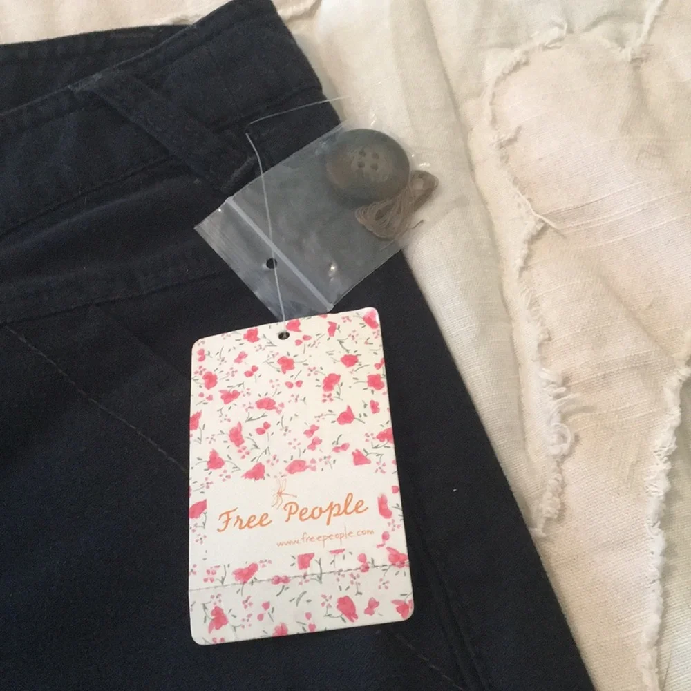 Free people skinny ankle‎ pants- navy