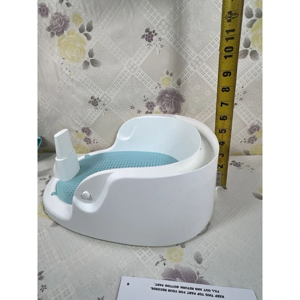 New Baby Bath Seat for Babies 5 Months & Up - Non-Slip Bath Seat for Sitting Blu