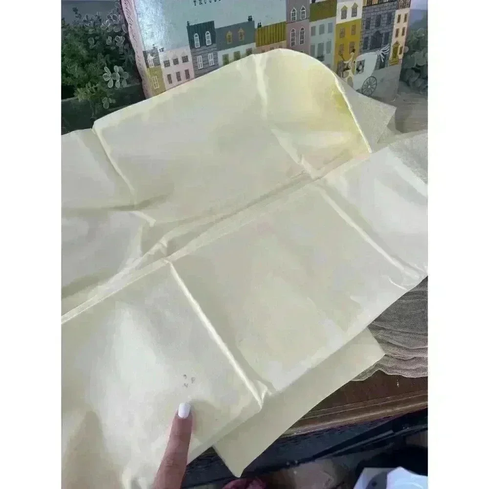 Fieldcrest Trousseau Luxury Sheet +‎ Pillow case yellow duchess hem gift set box
