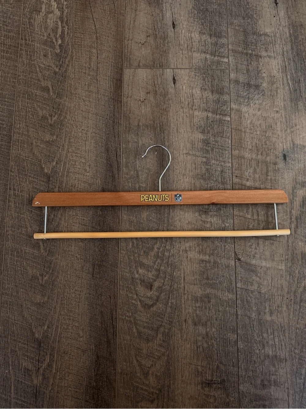 Peanuts NFL wooden hanger