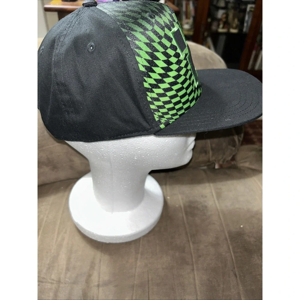 Minecraft Creeper Black Green Cap Hat Snap‎ Adj Closure Unisex Youth Hat