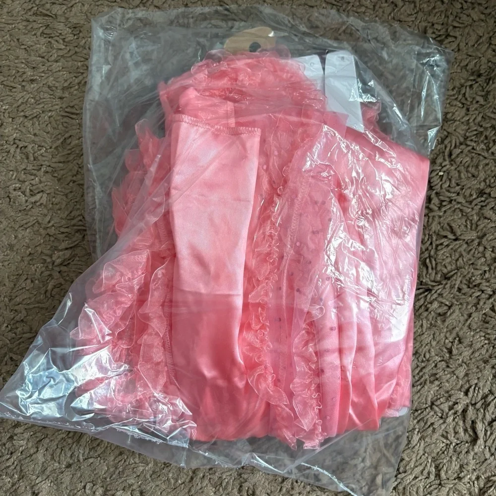Wicked Galinda Charming Pink Girls' Dress NEW Small 6/6X Costume Halloween