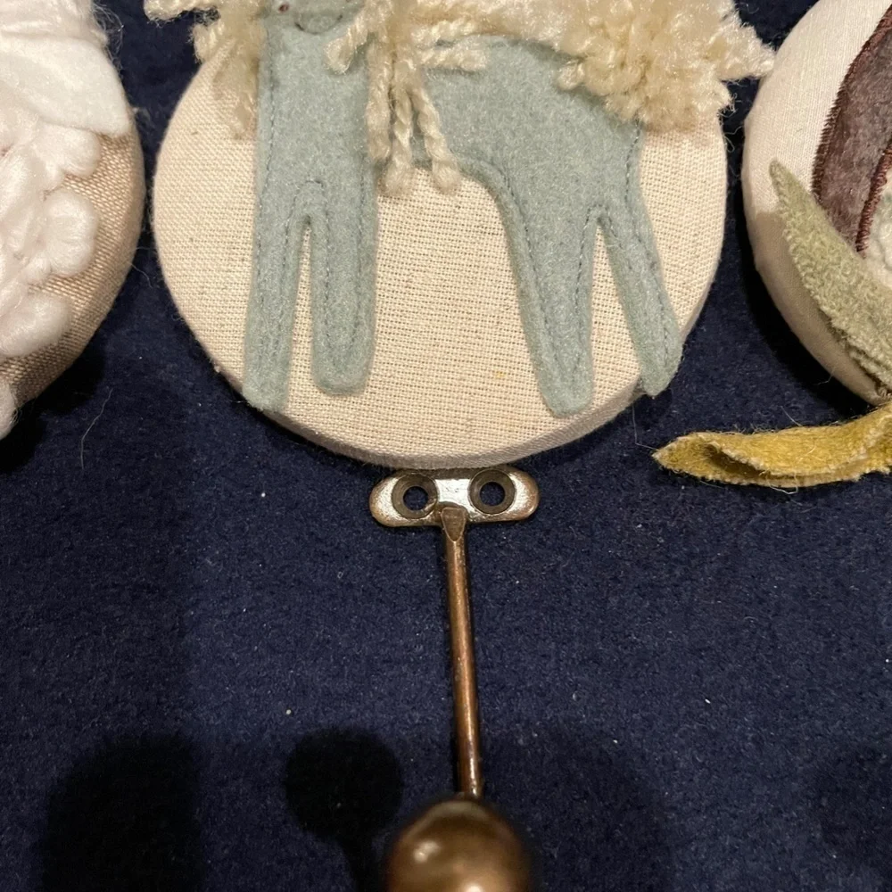 Three Clothing Hooks for Nursery or Child's Room - Sheep, Horse, and Owl