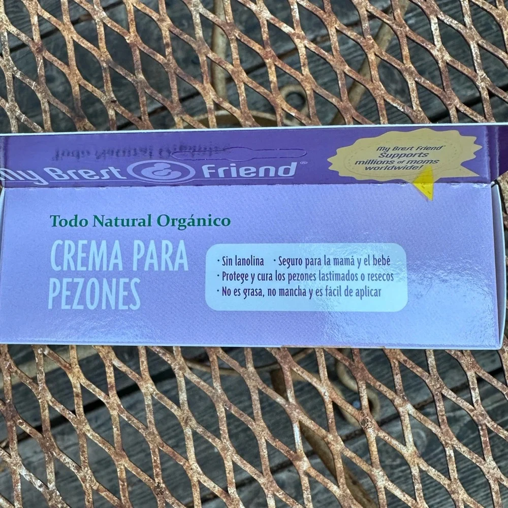 MY BREST FRIEND All Natural Nipple Cream For Breastfeeding (NIB) Lanolin Free