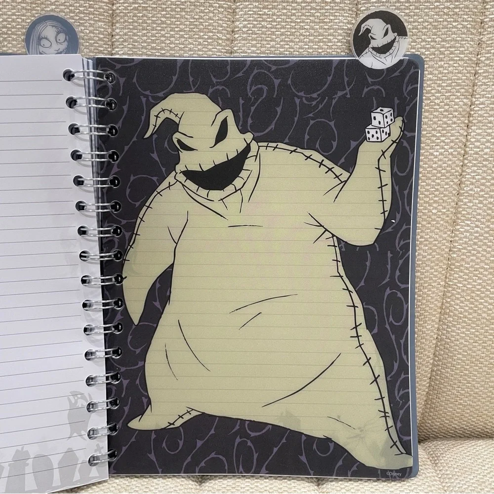 NEW Disney Nightmare Before Christmas Jack Sally Spiral‎ Notebook with Dividers