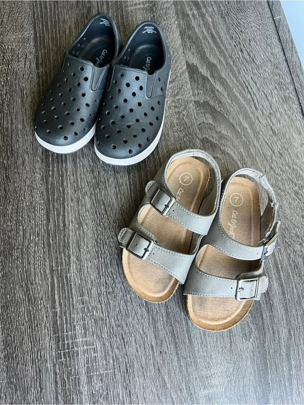 Cat & Jack Toddler Shoe Bundle Size 7 | Sandals + Slip-On Water Shoes