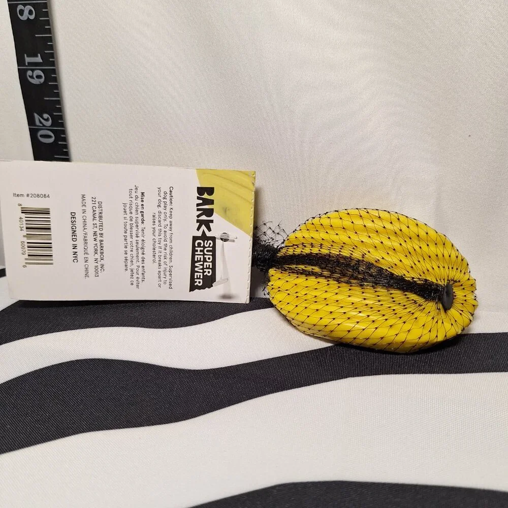 NWT Bark Super Chewer Tuffles Potato Chip Dog Toy S