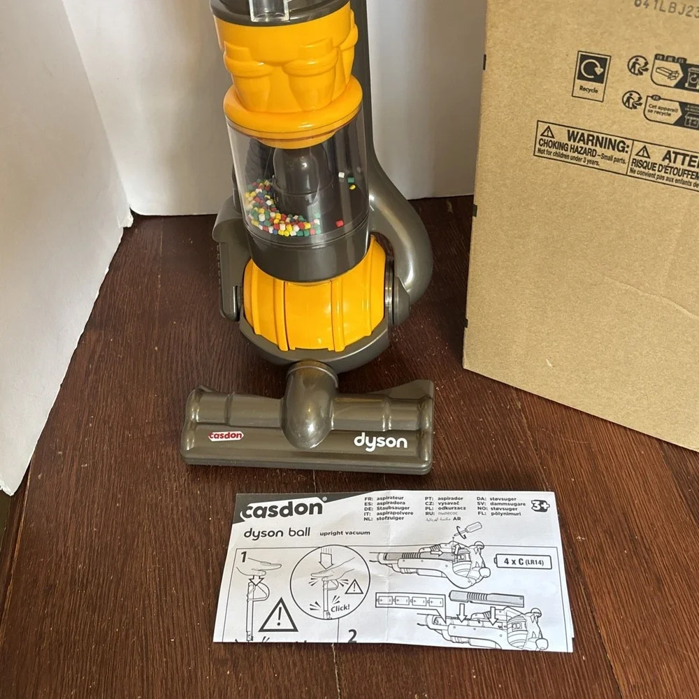 KIDS DYSON BALL TOY VACUUM CLEANER CASDON REAL SUCTION **NEW**